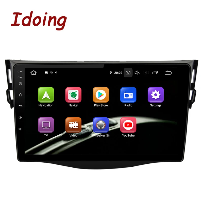 Idoing " Восьмиядерный автомобильный Android9.0 Радио мультимедийный плеер для Toyota RAV4 2007-2011 PX5 4G+ 64G gps навигация 2.5D ips TDA 7850