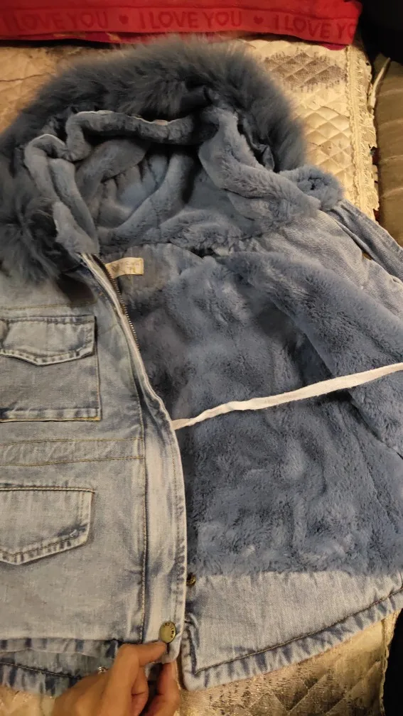 Children's cowboy plus velvet warm jacket