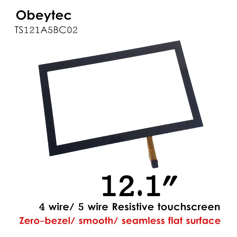 Obeytec 12 1 &quotнулевой ободок резистивный сенсорный экран пятипроводная Сенсорная