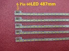 Новинка 10 шт.Лот 60 светодиодов 487 мм Светодиодная лента для подсветки телевизора LG Innotek 39 дюймов 7030PKG 60ea T390HVN01.0 73.39T03.003-0-JS1