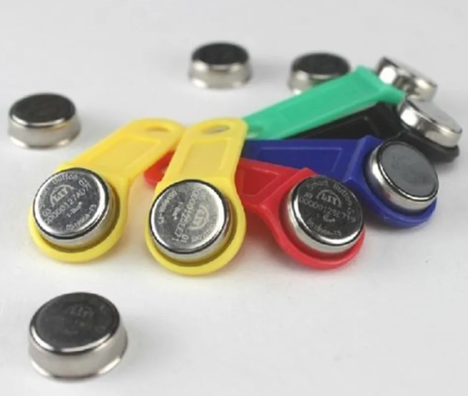 50 шт. DS 1990A-F5 электронные ключи iButton Dallas TM карта сенсорная кнопка памяти для guard tour