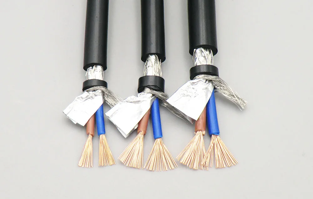 Shielded Sheathed Cable 2, 3, 4 Core 1.5mm² with Pure Oxygen Free Copper Flexible Double Shield Signal Control Wire RVVP