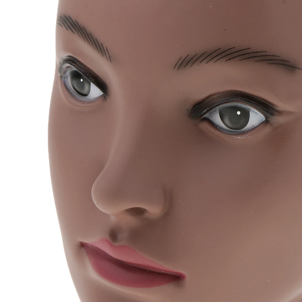 Манекен голова манекена-Черная Женская лысая обучающая кукла для создания