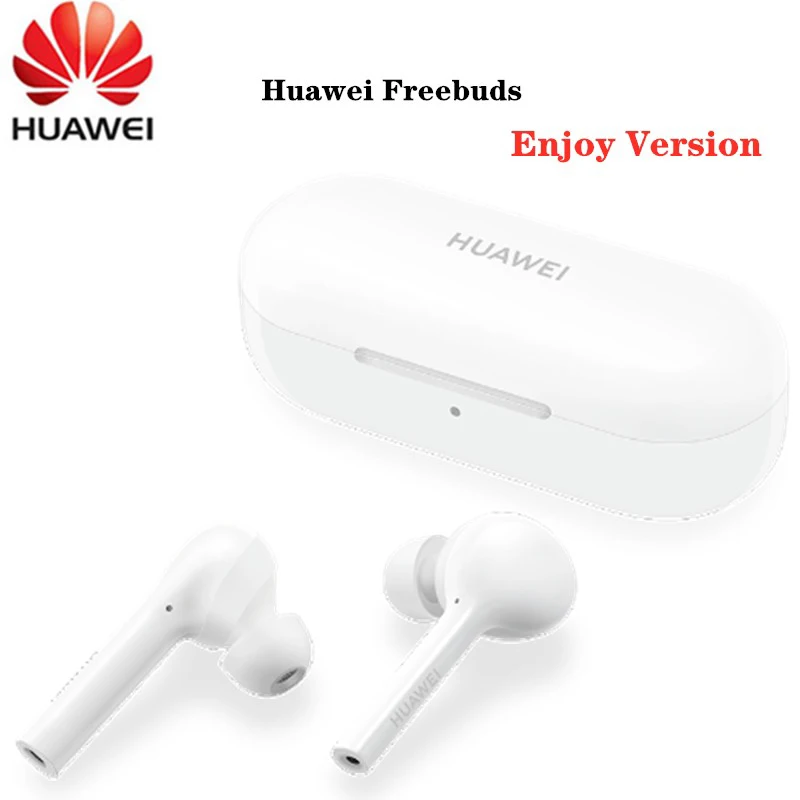 

100% оригинальные новые HUAWEI Freebuds Наслаждайтесь беспроводной Bluetooth 4,2 наушники с микрофоном Музыка сенсорный водонепроницаемый Handfree Динамиче...