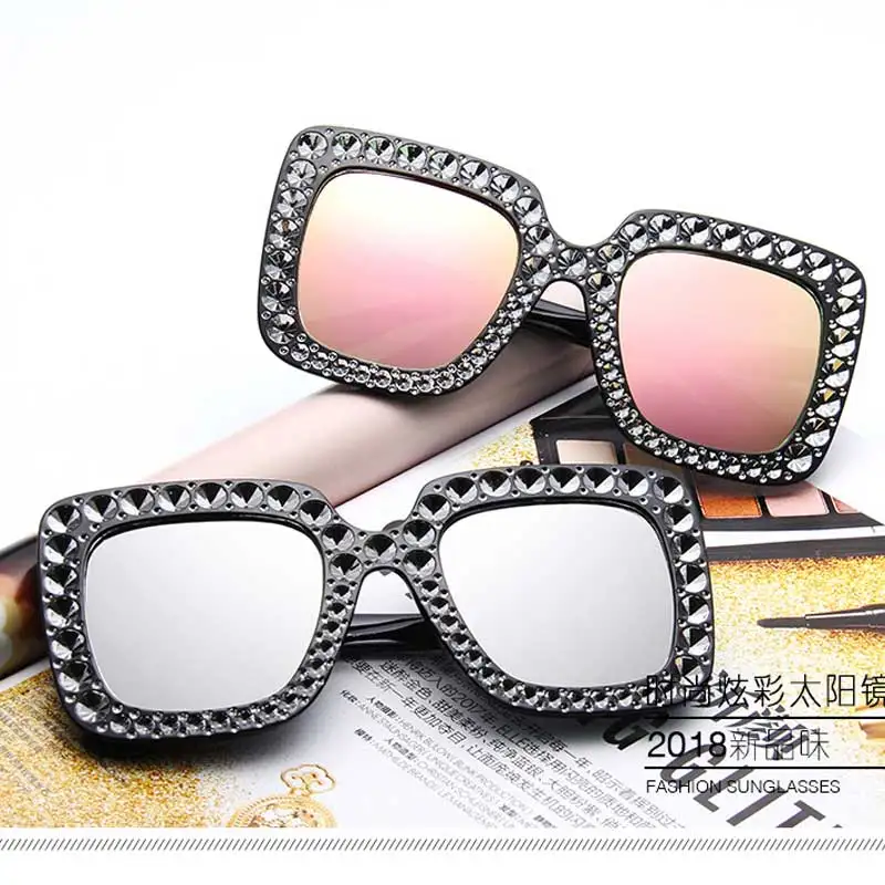 Роскошные итальянские дизайнерские хрустальные Солнцезащитные очки женские