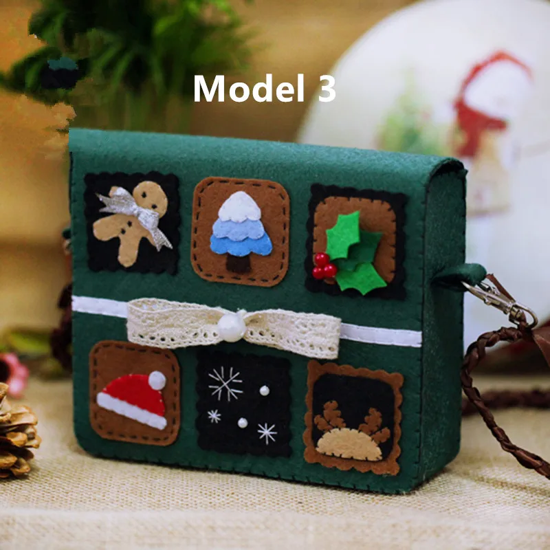 DIY Craft Kit Of Felt Coach Women Handbags Handmade Cute Shoulder Bag For Kids and Girlfriend Messenger Material Package Set | Дом и сад