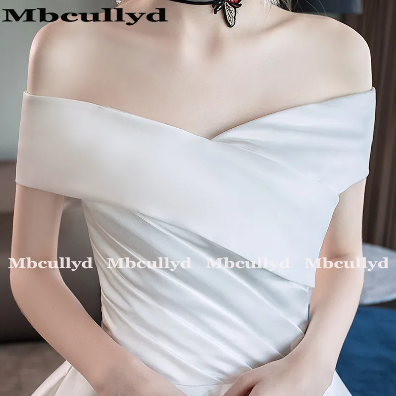 Mbcully простое ТРАПЕЦИЕВИДНОЕ свадебное платье без рукавов белого цвета и слоновой