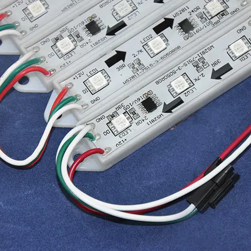 100 шт. WS2811 2811 IC 3 светодиода/шт. 5050 RGB светодиодный пиксельный цифровой модуль