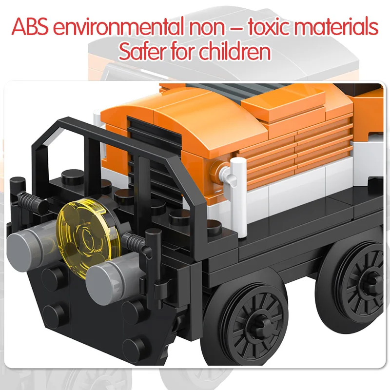 

Technical City Series Building Block Compatible Train Tracks Emergency Towing of The Train Birthday Toy for Children