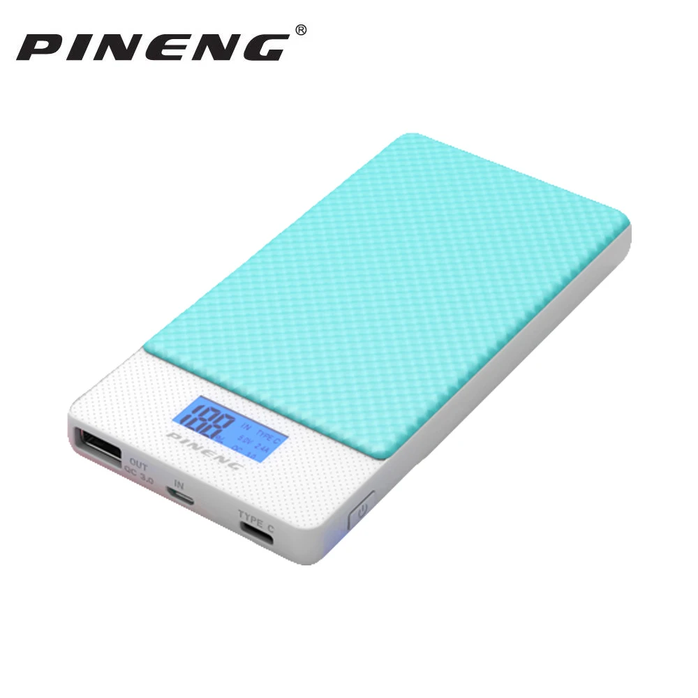 PINENG 10000 мАч Двусторонняя Быстрая зарядка Power Bank PN 993 QC3.0 портативный аккумулятор