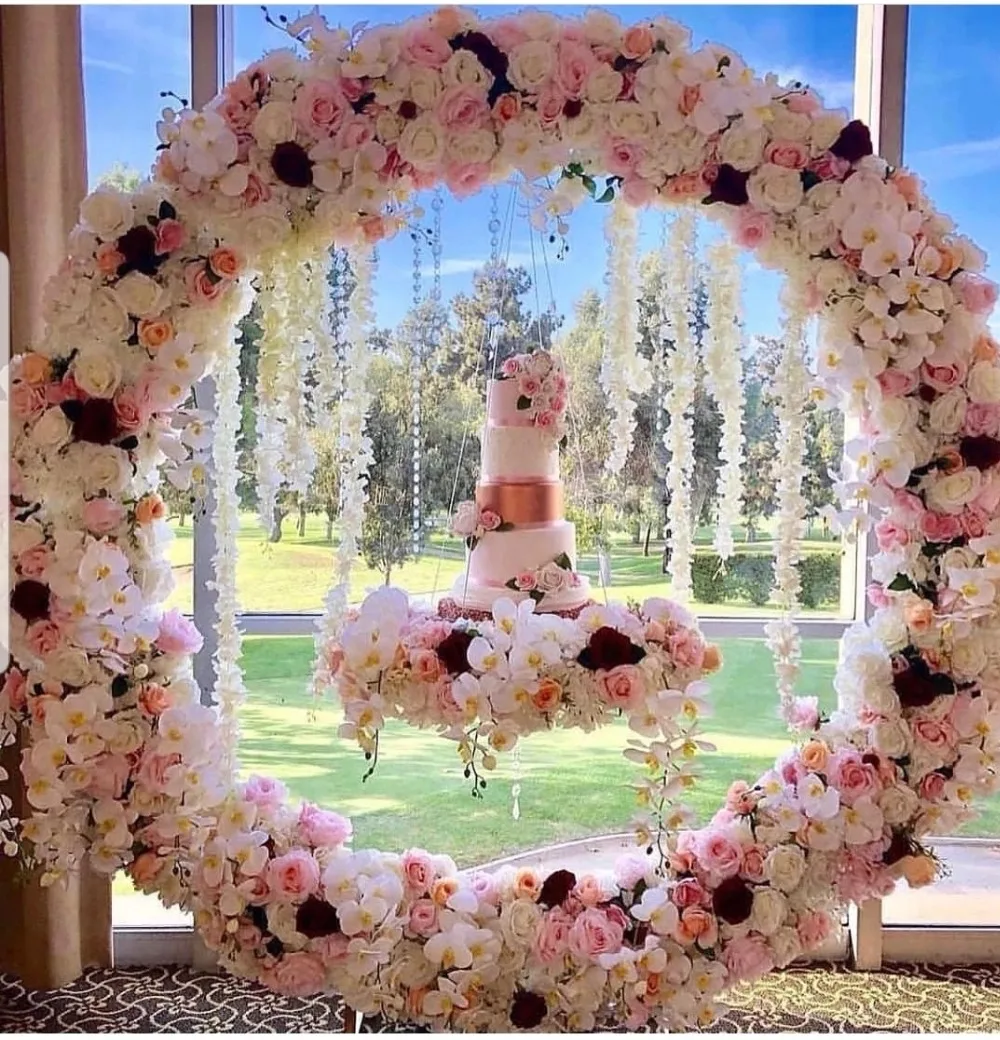 10 шт./лот свадебные украшения искусственные шелковые цветы декорации арки Декор
