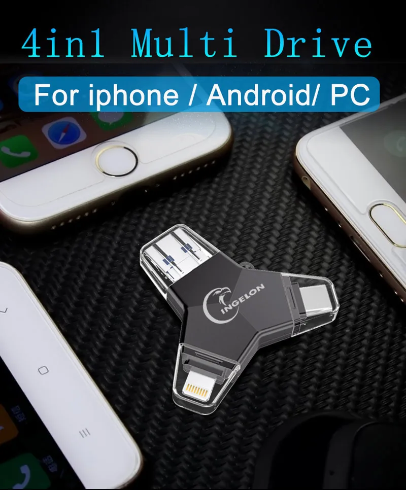 Ingelon диск на ключ 32 ГБ usb флэш-накопитель 64 ГБ 3,0 clef usb флешка pendrive personalizado custom diy DJ 128 ГБ для iphone ручка-накопитель