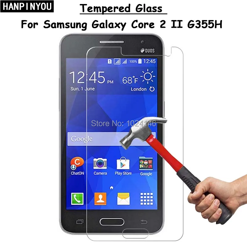 Для Samsung Galaxy Core2 Core 2 II G355H 4 5 &quotпрозрачное закаленное стекло Защита экрана Ультра