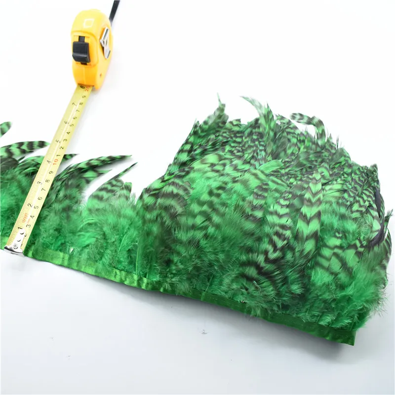 Оптовая продажа 10 ярдов перья фазана окрашенная бахрома сделай сам центральный