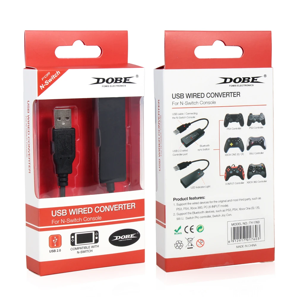 Переключатель USB Проводная/преобразователь Bluetooth адаптер для PS4 PS3 XBOX один 360