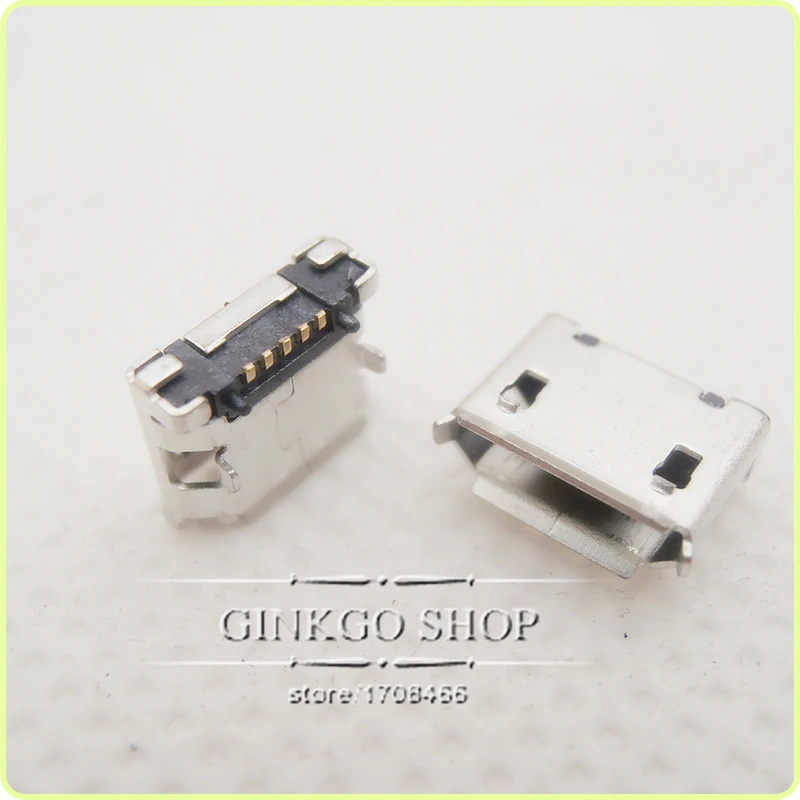 200 шт./лот микро USB разъем для мобильного телефона длинный контактный зарядки