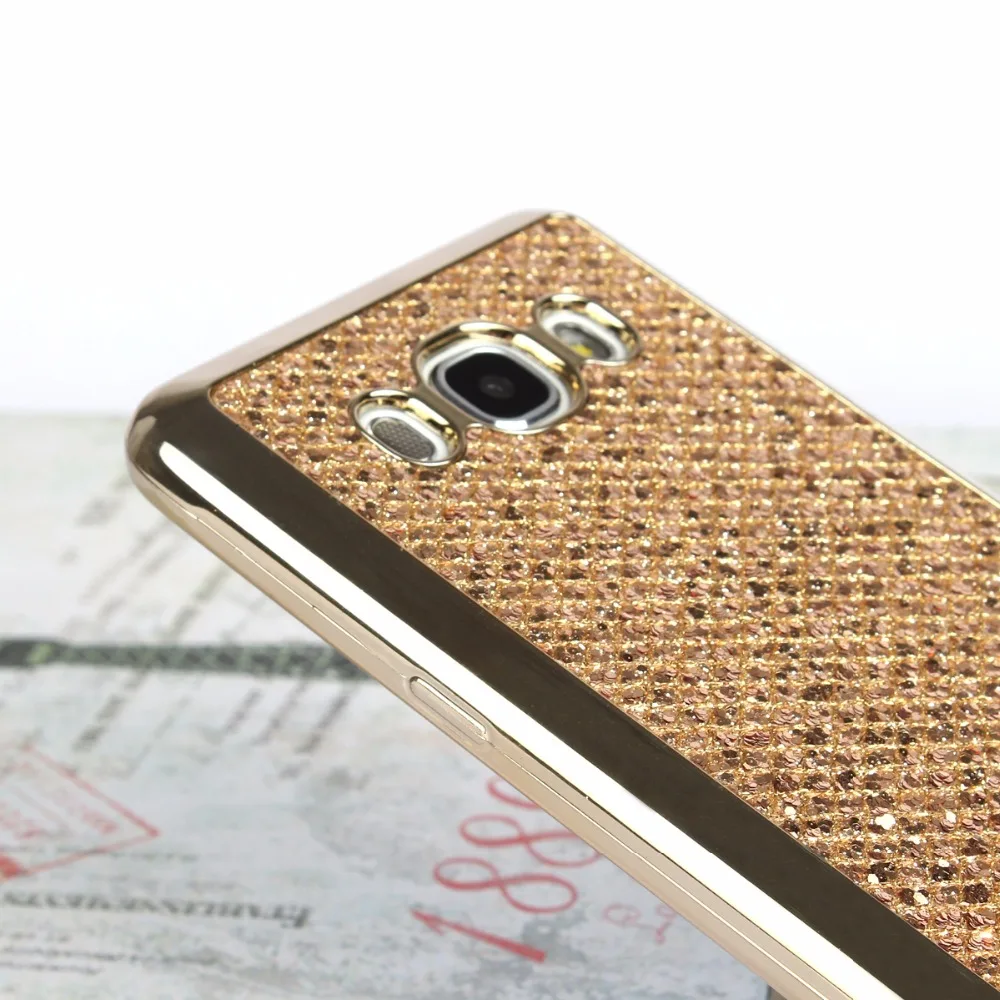 Luxury Glitter Bling Silicone Case For Samsung Galaxy S4 S5 S6 S7 Edge S8 A5 A3 2016 J3 J5 J7 2017 J2 Prime Grand Neo Plus Cover |