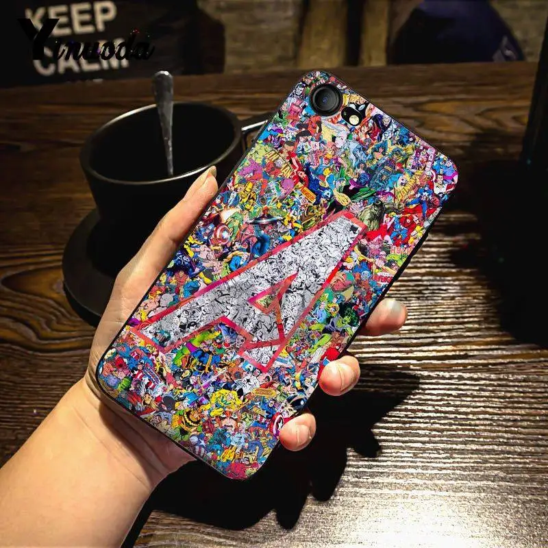 Yinuoda для iphone 7 6 X Чехол Дэдпул Железный человек Marvel Мстители чехол для телефона для iphone 11 Pro Max 7X6 6S 8 Plus 5 5S SE 5C