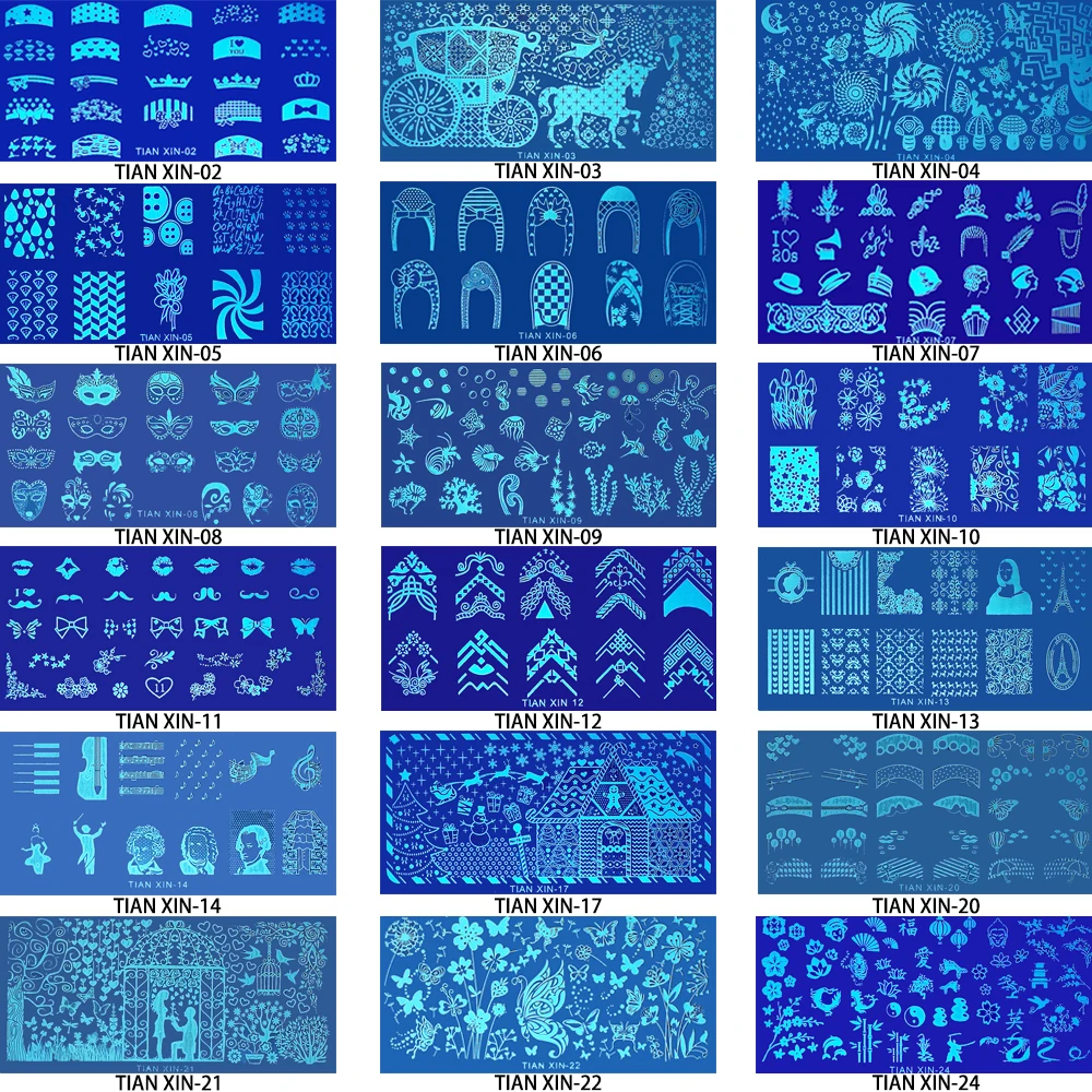 1 шт. трафарет для дизайна ногтей Коралловая рыба осьминог|stamp stencil|art stamping platenail art