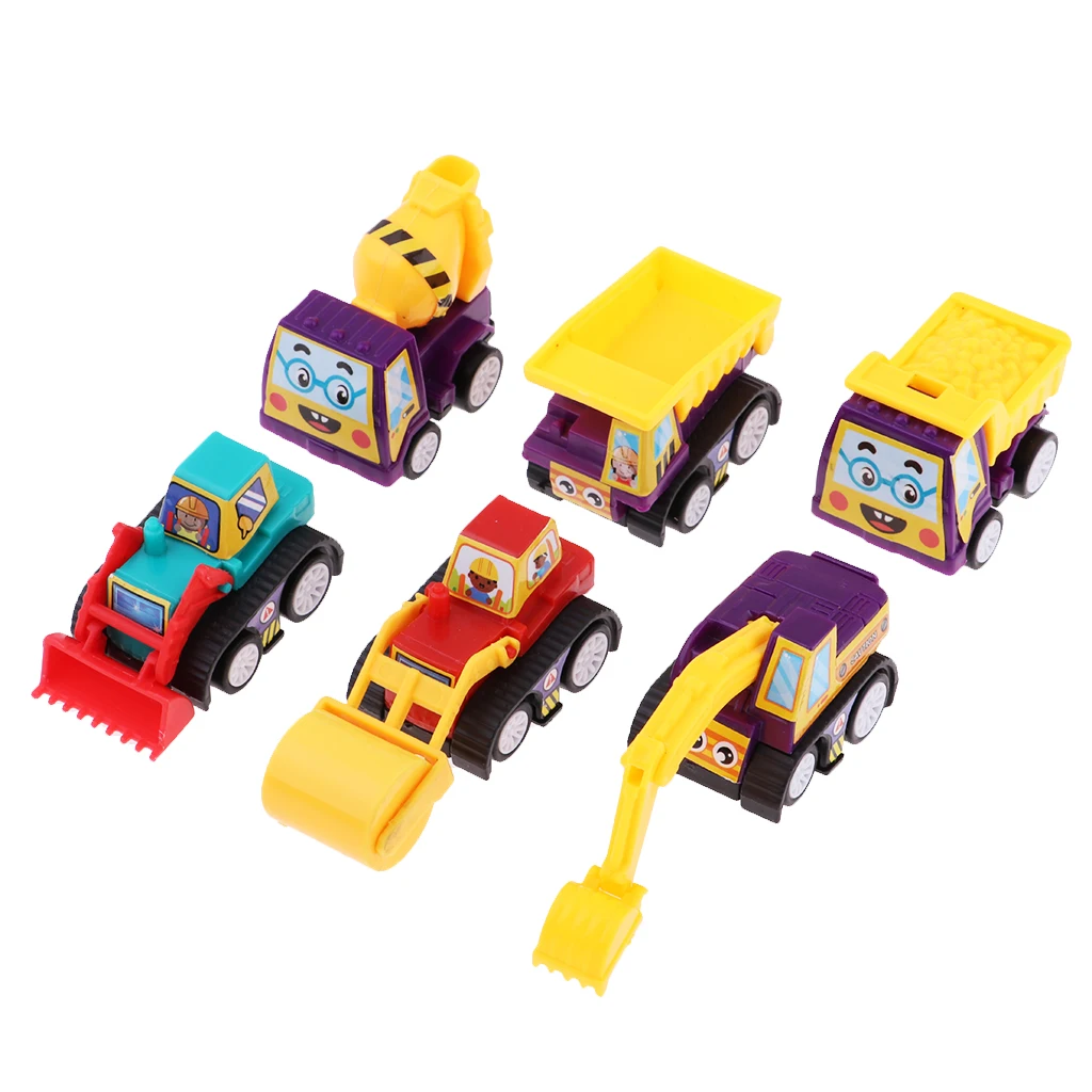 

Pull Back Car, 6 Pack Assorted Construction Vehicles for Kids Party Favors