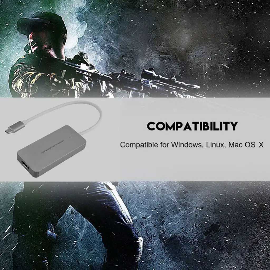 Hdmi-тип C Hd игровая карта захвата видео 1080P 60Fps Full рекордер устройство для Ps4 Ps3 Xbox