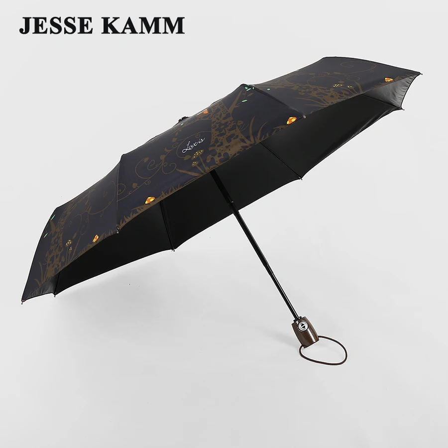 JESSE KAMM Полностью Автоматические Складные компактные ветрозащитные Зонты из