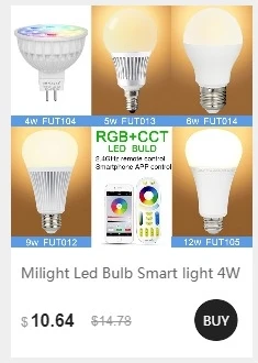 MiLight FUT012 E27 9 Вт RGB+ CCT Светодиодный прожектор лампы 110V 220V Полный Цвет дистанционного Управление WiFi смарт-лампы в виде Совместимость 4-Зона дистанционного управления