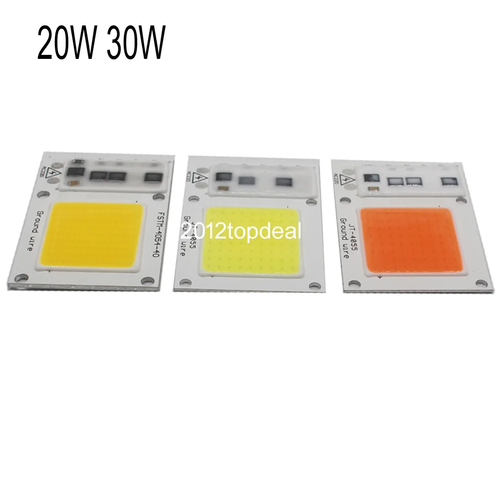 SMD COB Точечный светильник AC 220V чип для светодиодной лампы Beans Smart IC 20W 30W 50W