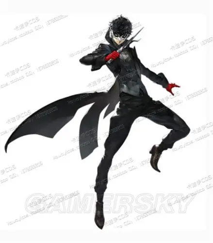 Костюм для косплея аниме Persona 5 P5 одежда черный плащ штаны|Костюмы аниме| |