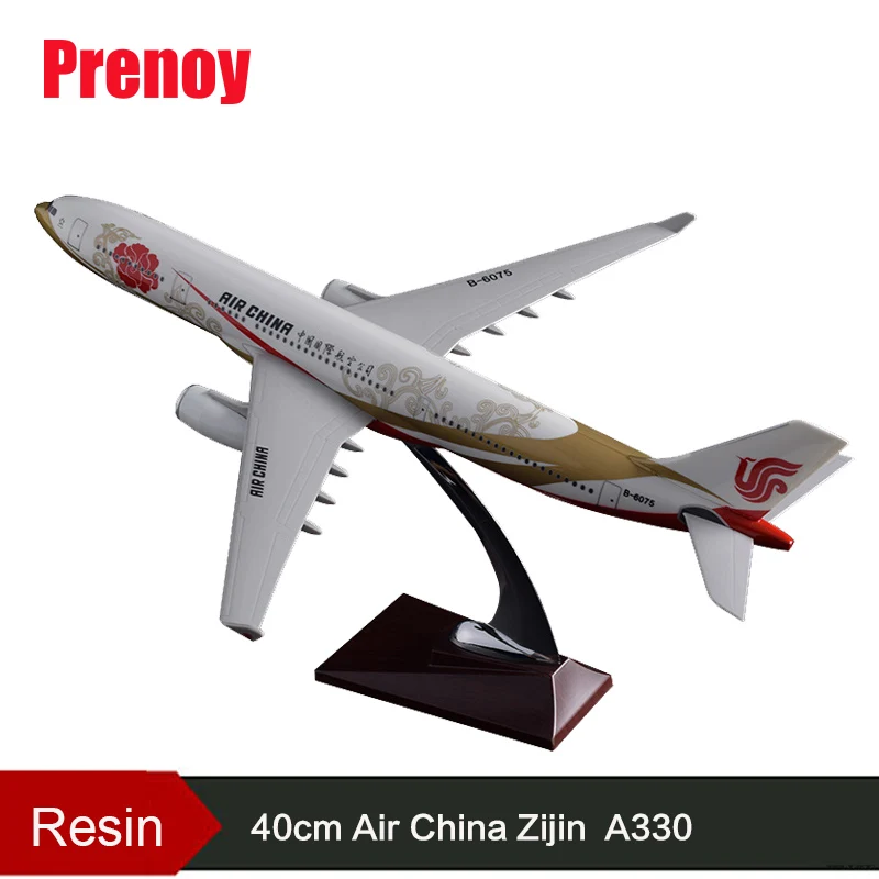 40 см Смола A330 Air China модель самолета National фиолетовое золото Airbus Airways авиация