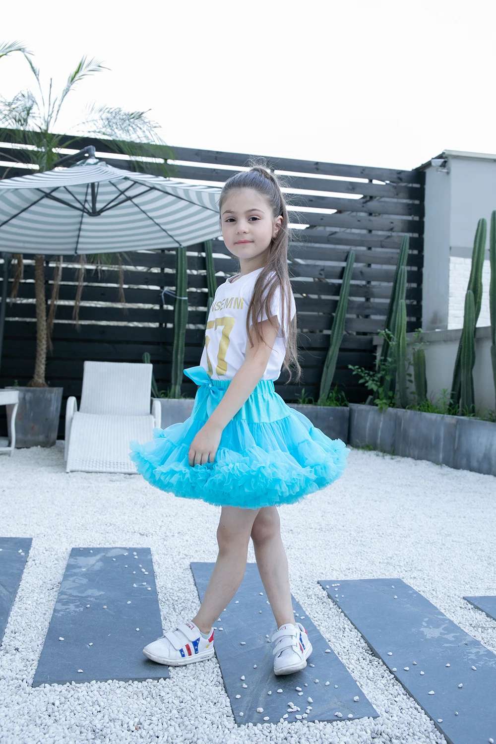 Модная юбка для девочек новый стиль детские юбки бирюзовые синие юбки-пачки