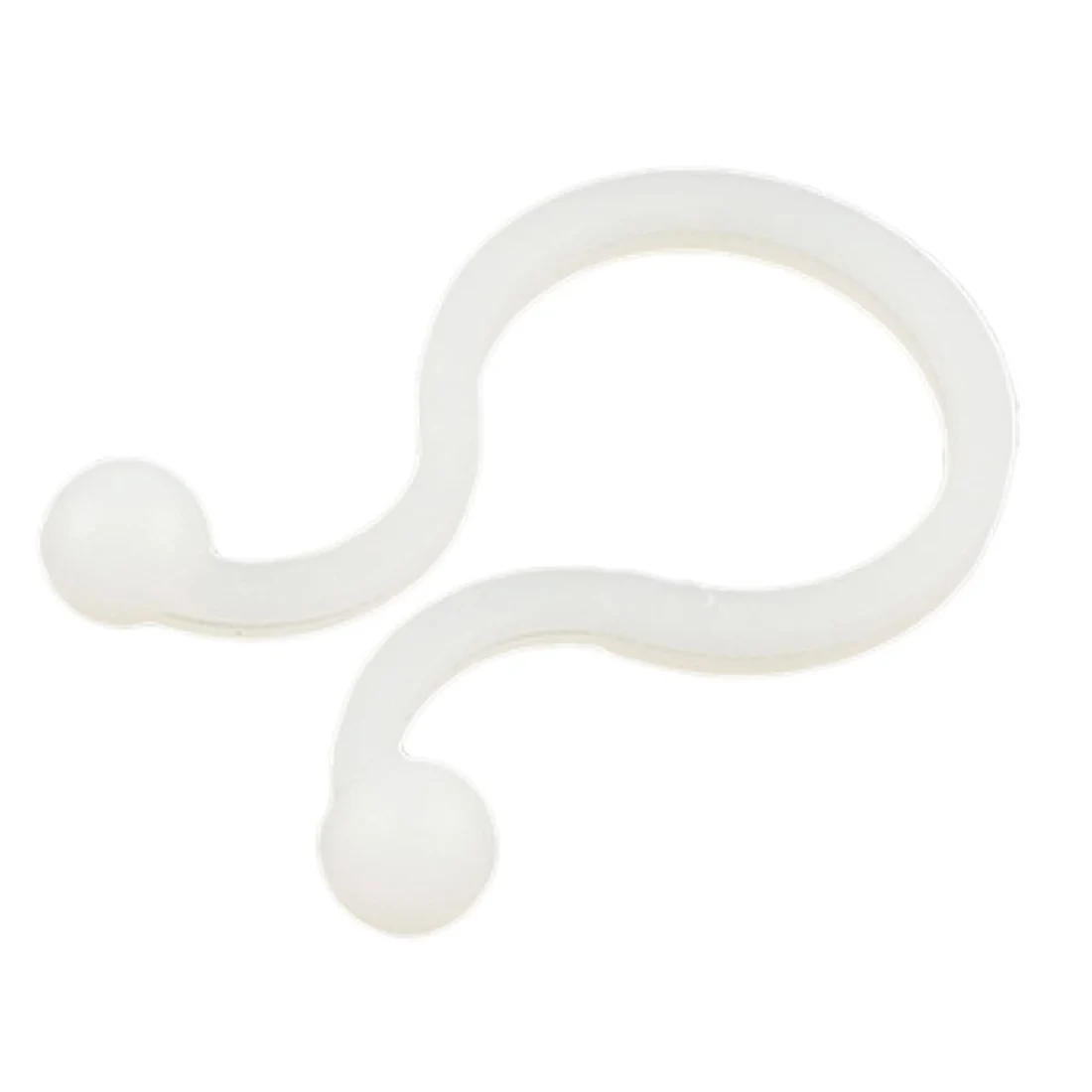 

White Nylon Round Tips Twist Lock Cable Tie 100 Pcs