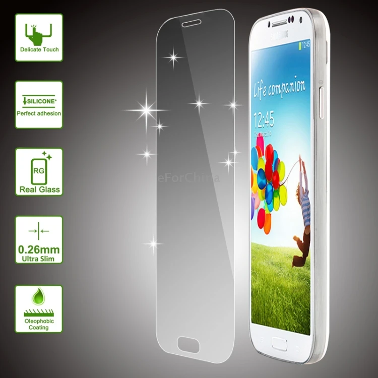 Для Samsung Galaxy S IV/i9500 Note 4 S5/G900 Grand Duos/i9082/i9060 0 26 мм 9H 2.5D пленка из закаленного