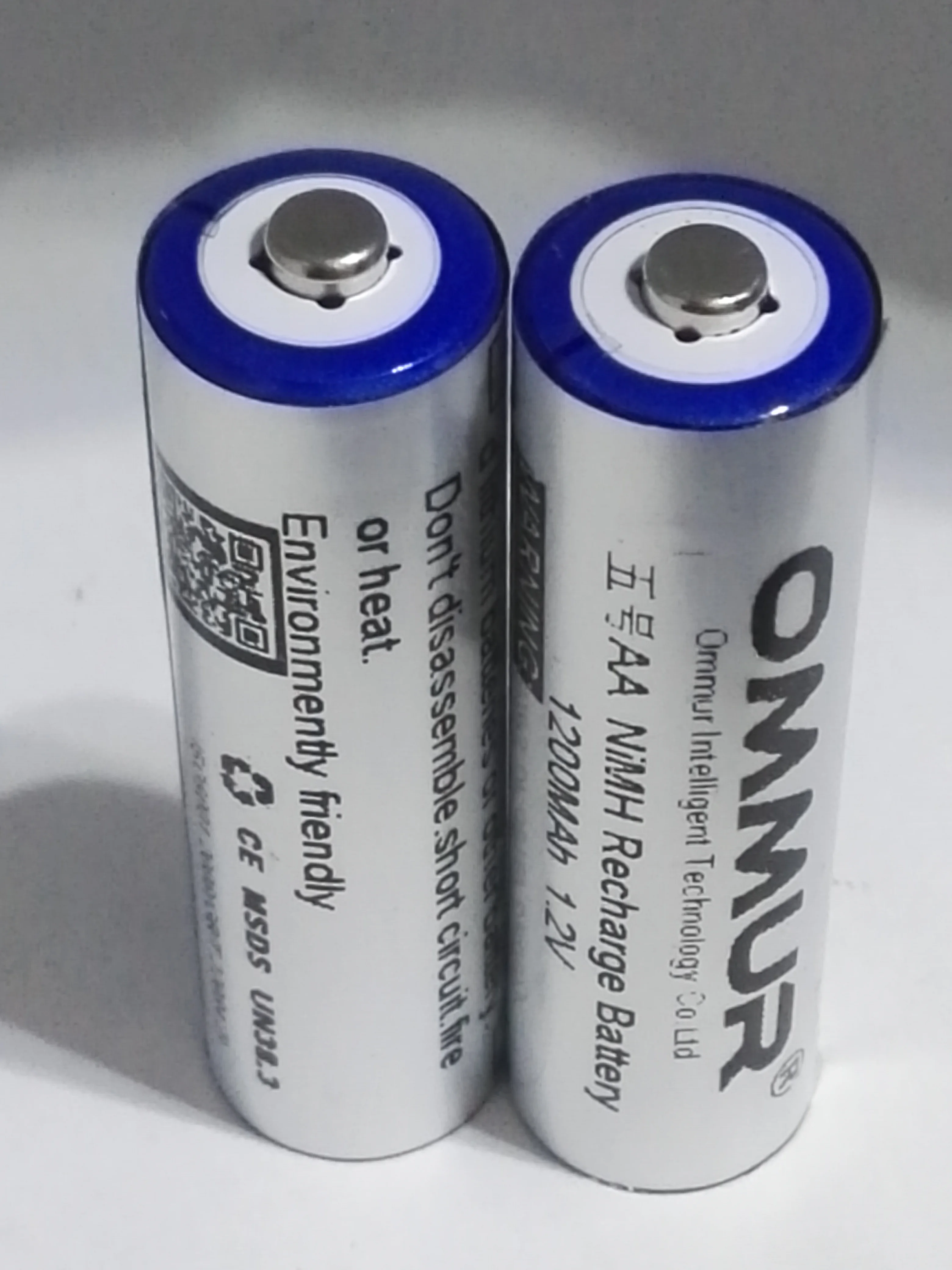 OMMUR AA 1,2 V 1200mAh NiMH аккумулятор Перезаряжаемый для фонарика налобный фонарь электронная игрушка