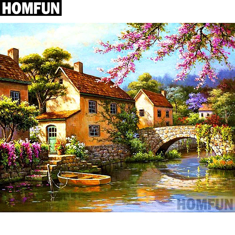 Алмазная 5D картина сделай сам HOMFUN вышивка с квадратными/круглыми стразами