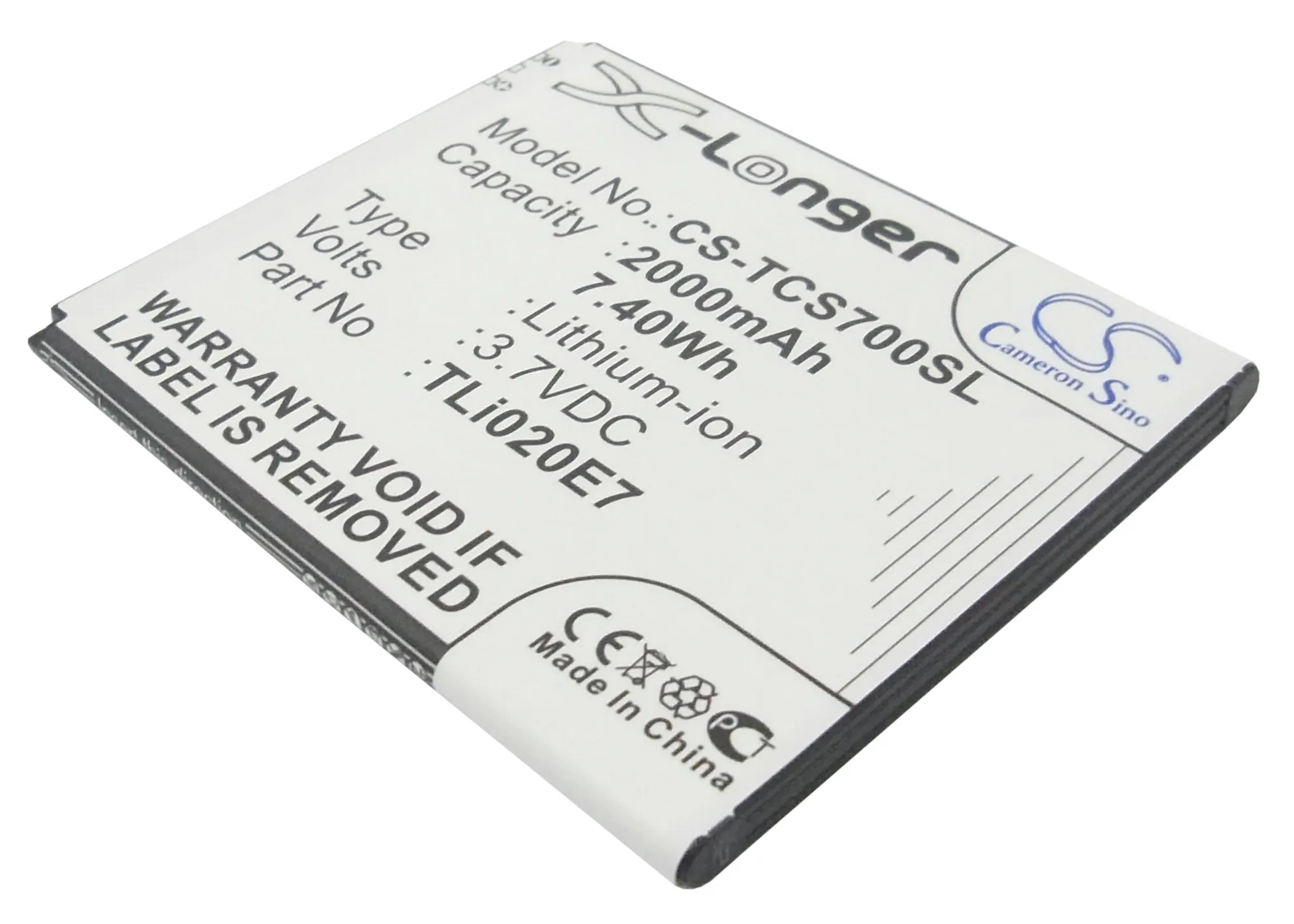 Cameron Sino 2000 мАч аккумулятор TLi020B2 TLi020D2 TLi020E1 TLi020E7 TLi020JD для TCL J620 S700T | Мобильные