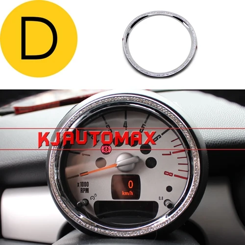 D Для Mini Cooper Blingbling Кристальные эмблемы наклейки R55 R56 Clubman(2007-2013) аксессуары украшения - Название цвета: D