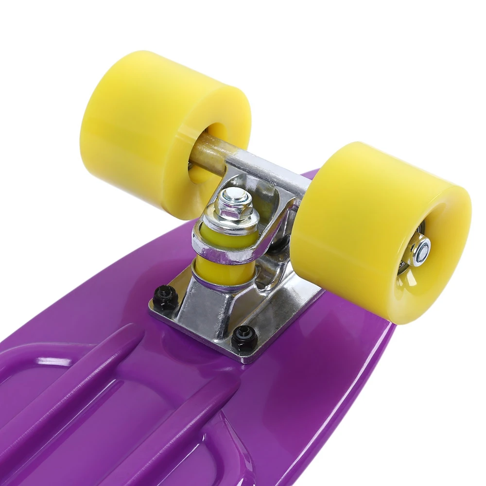 5 цветов 22 дюйма длинный скейт доска мини Крузер скейтборд четырехколесный