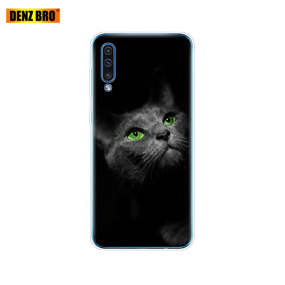 Силиконовый чехол для Samsung Galaxy A50 ТПУ прозрачный телефона A505 A505F SM-A505F мягкий 6 4