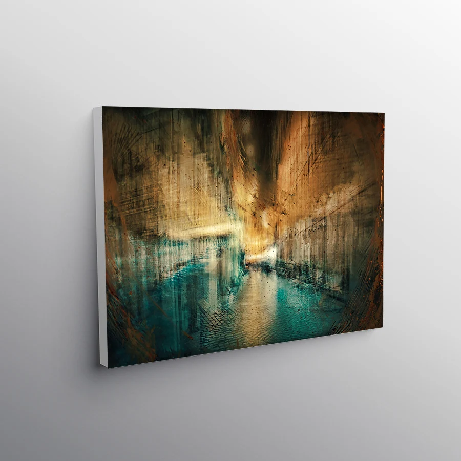 Abstract Posters Nordic Art Prints Handmade Street Landscape Oil Paintings Modern Living Room Decorative Wall Pictures | Дом и сад