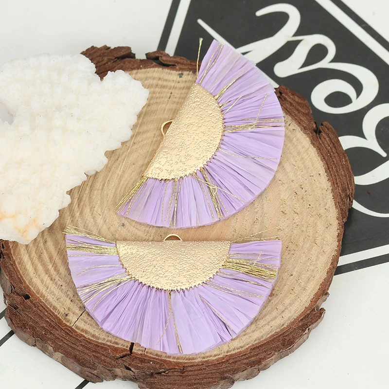 3 шт рафия бумага кисточкой Подвески с металлическим отверстием для DIY ювелирных
