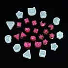 1 пара сережек, маленькие бусины, силиконовая форма, силиконовая форма для смолы ручной работы, искусственные полимерные формы