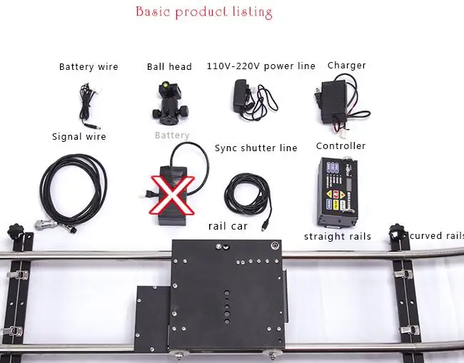 Twzz покадровая фотография фильм трек кадров за кадром задержка с электронным управлением направляющие слайдер с электромобилем - Цвет: time lapse