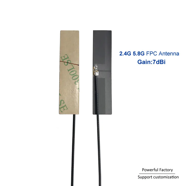 Оптовая продажа с фабрики Ipex 5g антенна 7dbi 2 4g 5 8g FPC Антенна 1 13 коаксиальным кабелем