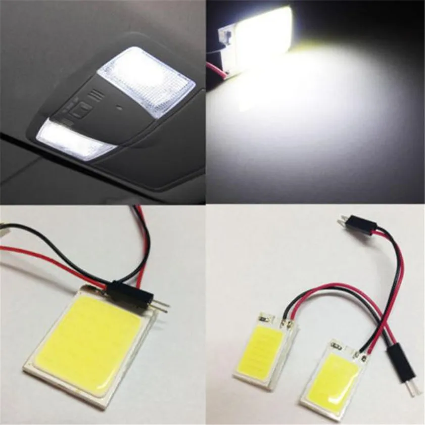 Высокое качество 8W COB 24 Chip LED интерьер автомобиля Свет T10 12V Панель источник