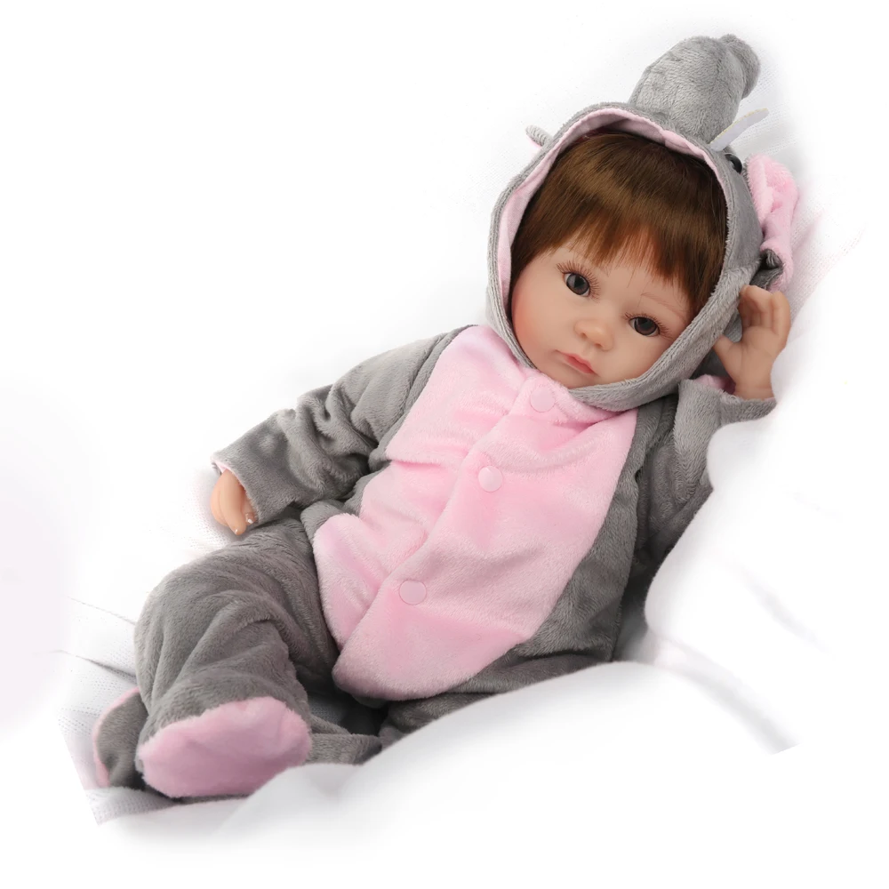 NPKDOLL Reborn куклы 16 дюймов мягкая силиконовая кукла детские мини игрушки для девочки