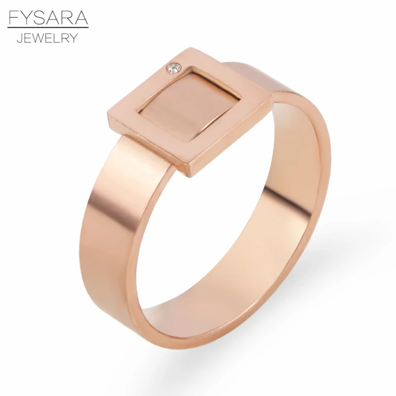 FYSARA 361L титановые стальные металлические квадратные пряжки для ремня кольца с