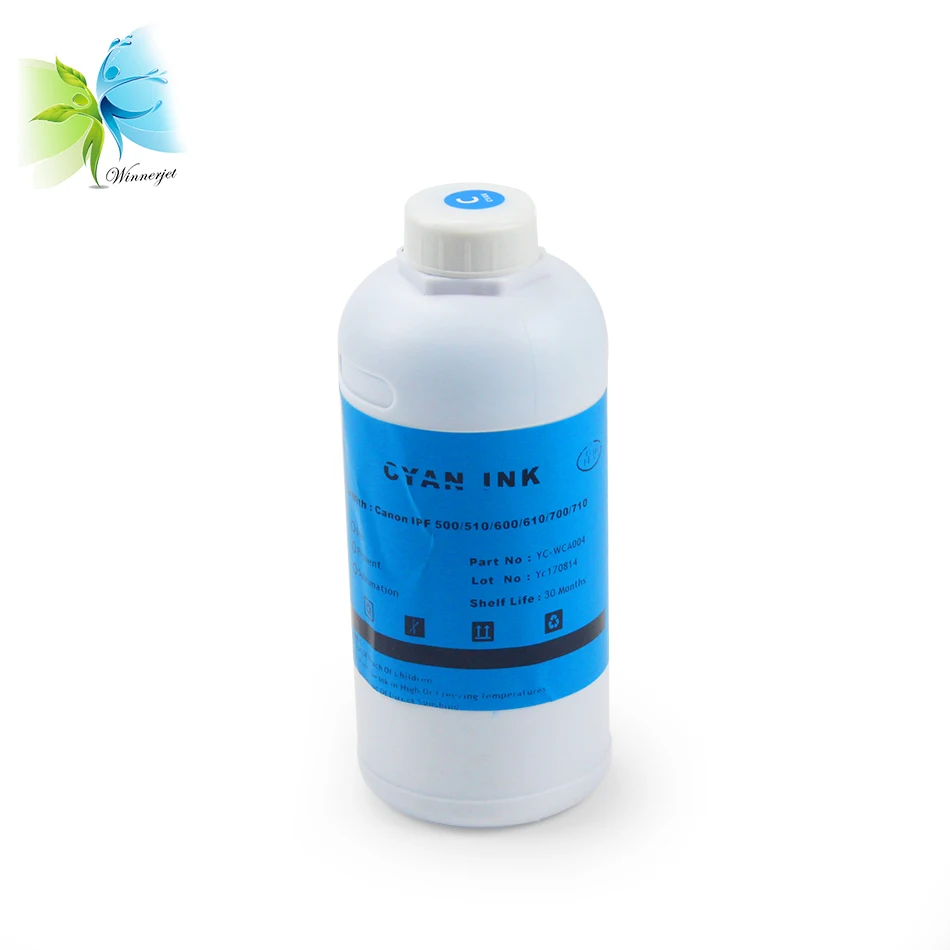 WINNERJET 1000 мл пигментные чернила для Canon PFI102 iPF 500 510 600 605 610 700 710 принтер|ink 1000ml|canon 6pigment