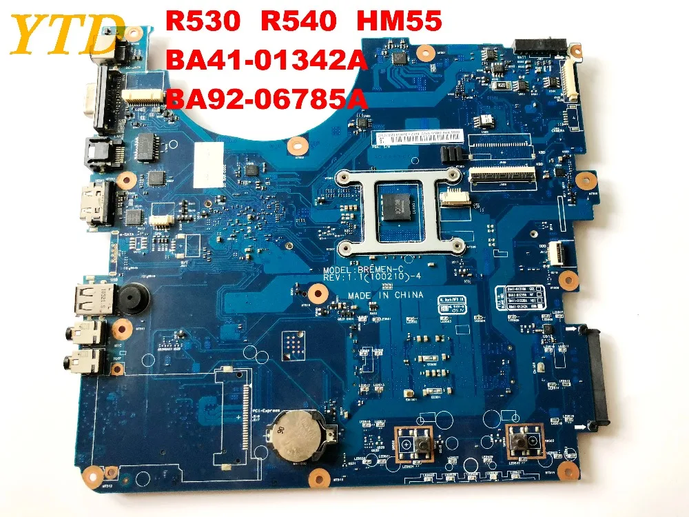Оригинальное для Samsung R530 R540 Материнская плата ноутбука HM55 BA41 01342A BA92 06785A