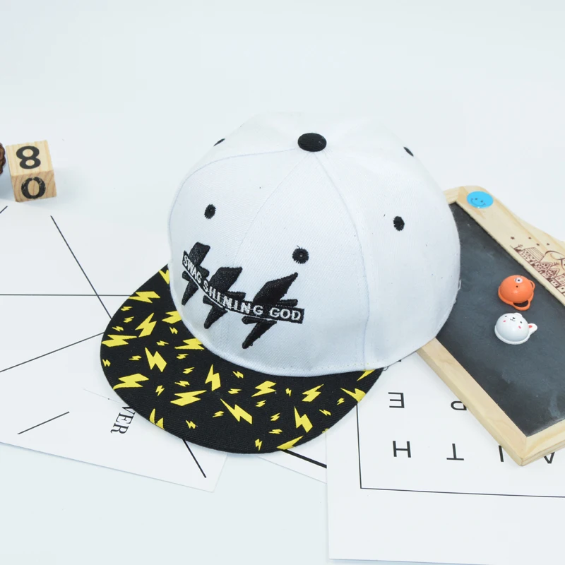 Детские летние шапки с вышивкой Swag бейсболки для мальчиков и девочек плоским
